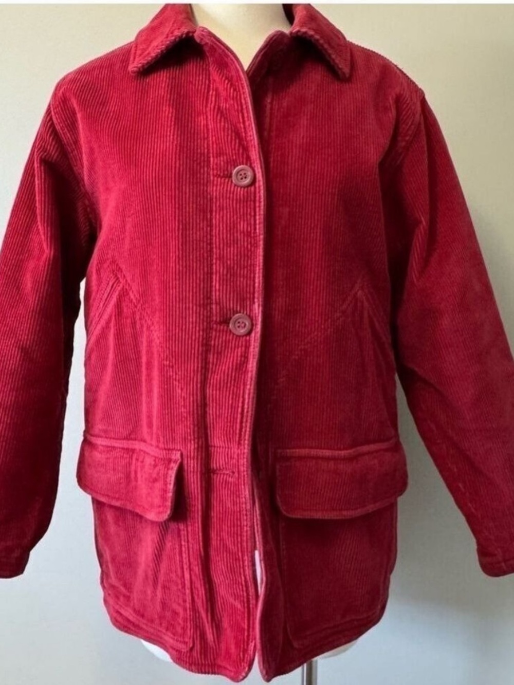 Vintage R&R Red Corduroy Jacket oversized Small